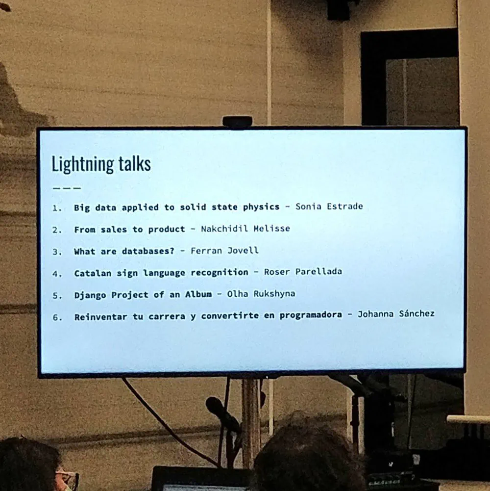 Photo of Lightning talks