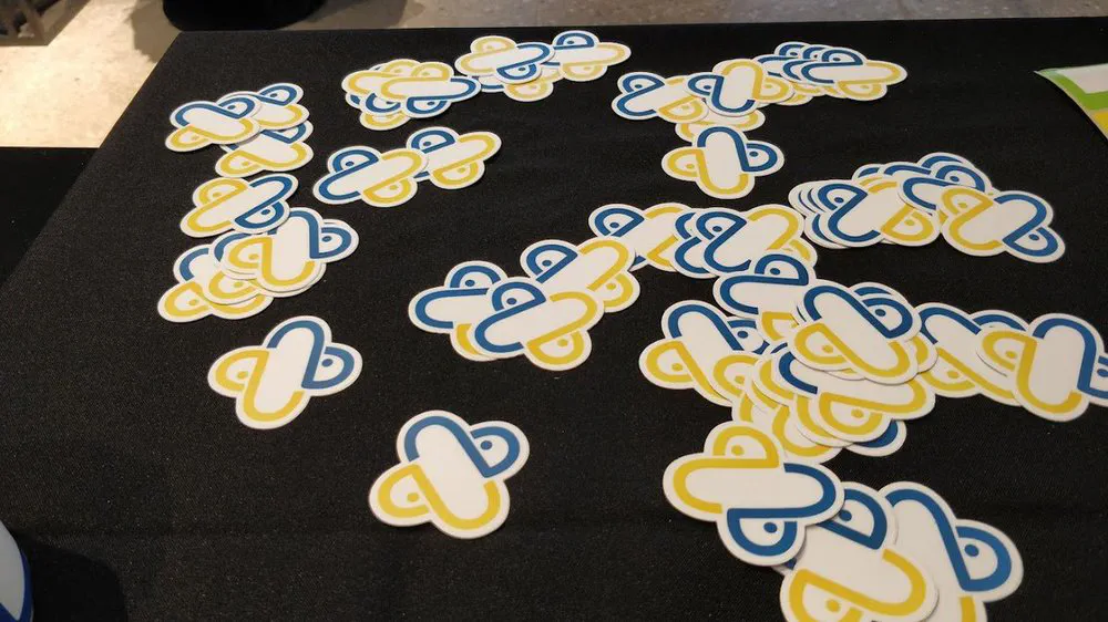 Nice limited-edition @PyBCN stickers!