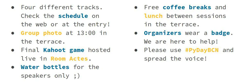Remember, we'll take the group photo at 13h, in the terrace. See you there!