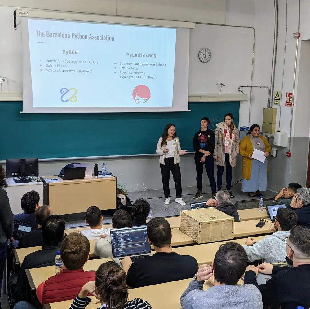 #PyDayBCN is an event full of free python-related workshops and activities for the Barcelona Python community, organized once per year